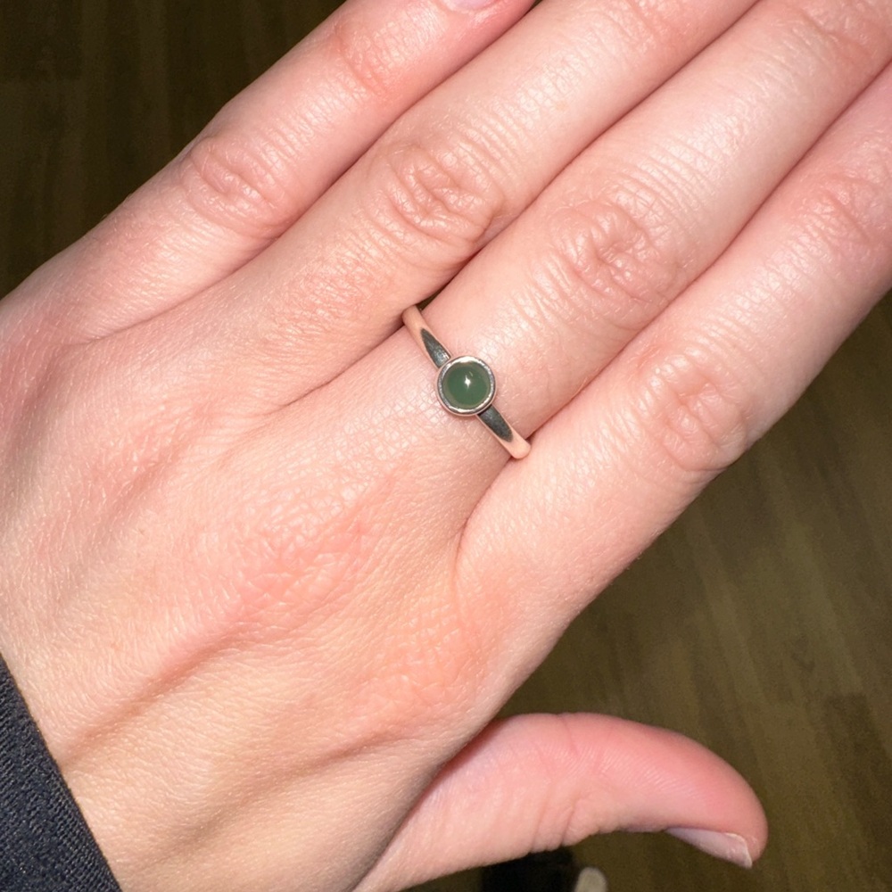 Sterling silver and emerald ring from Guatemala